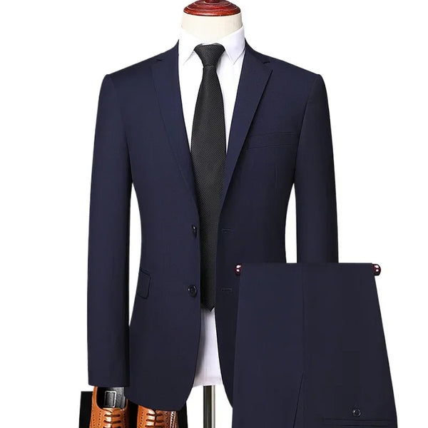 S-8XL Men's Fashion Business Casual Suit for Outdoor Events